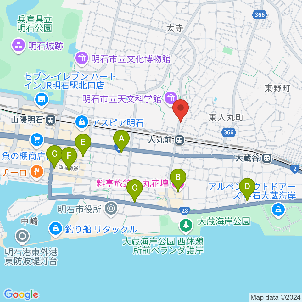 楽器の修理屋プロタック周辺のホテル一覧地図