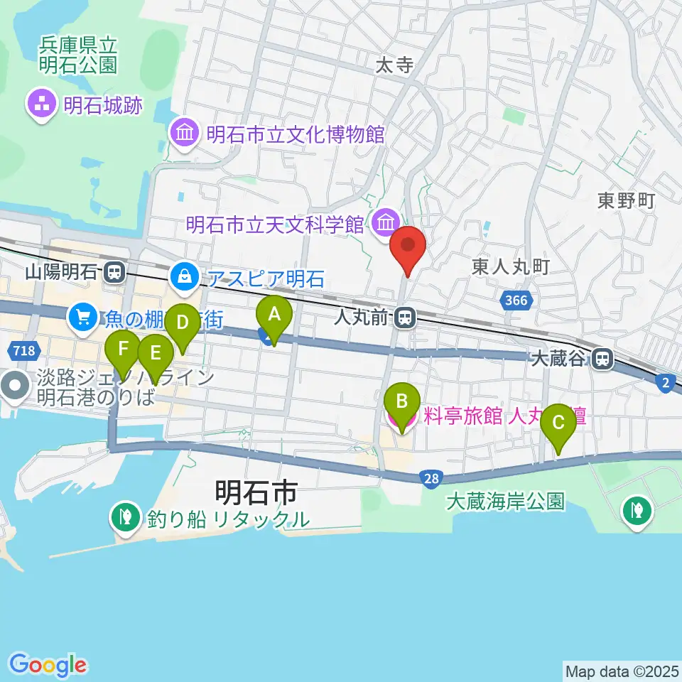 楽器の修理屋プロタック周辺のホテル一覧地図