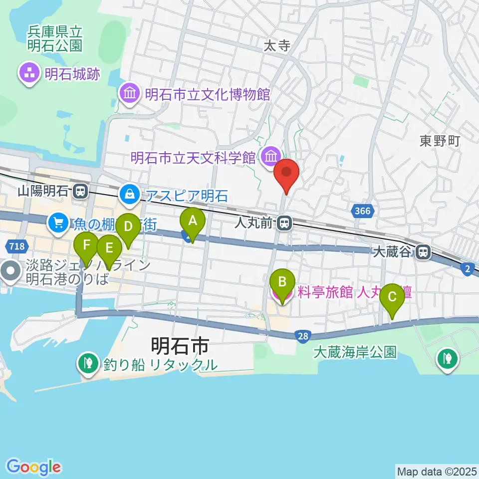 楽器の修理屋プロタック周辺のホテル一覧地図