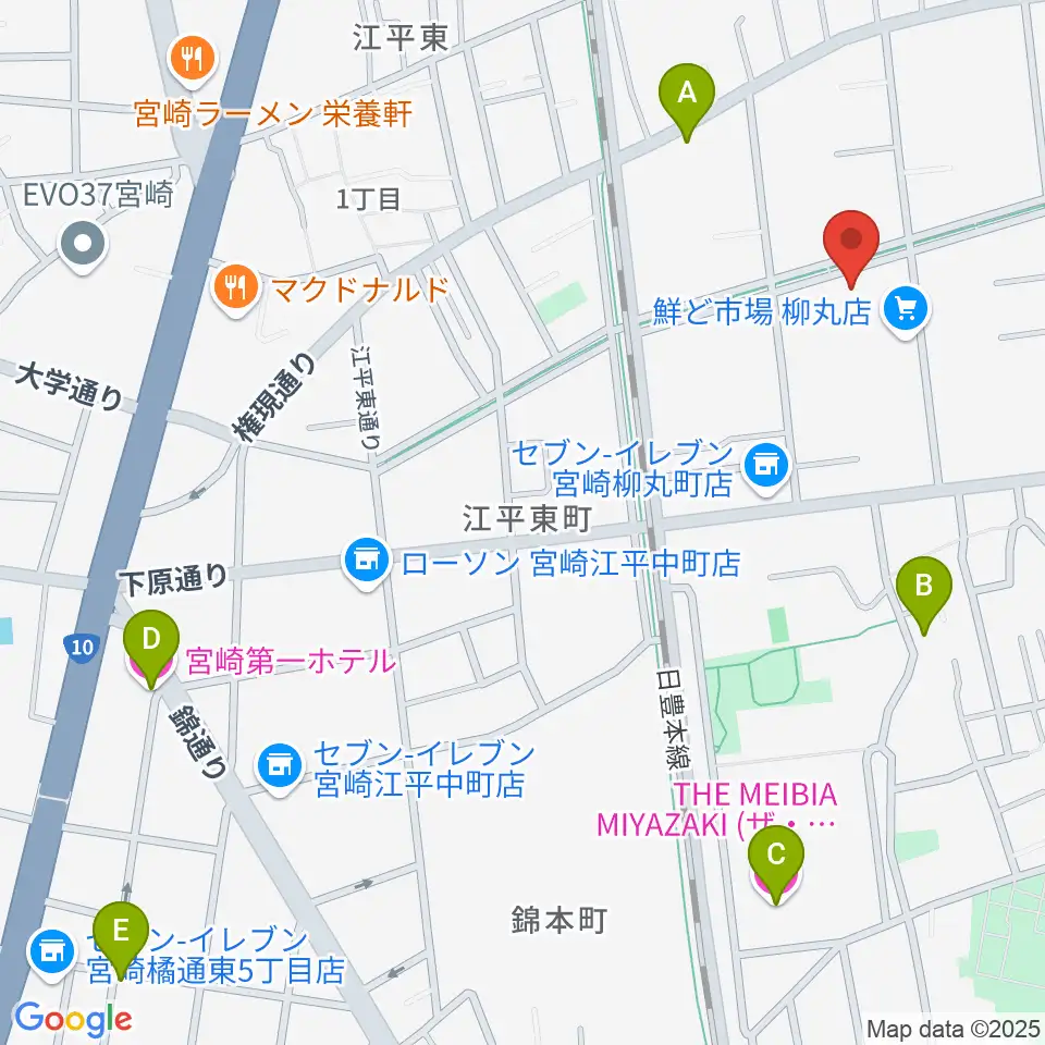 ベリーエイプ・インク周辺のホテル一覧地図