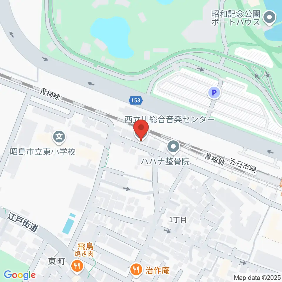 西立川総合音楽センター周辺のホテル一覧地図