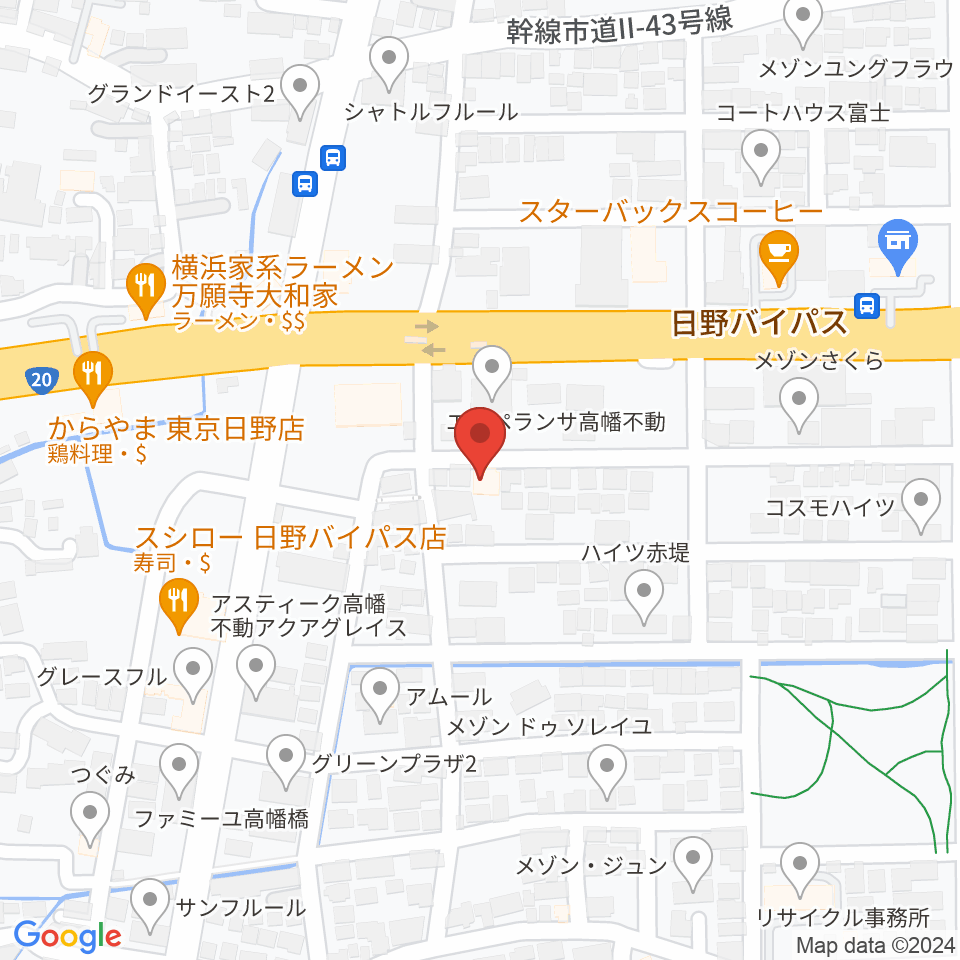 スタジオログ周辺のホテル一覧地図