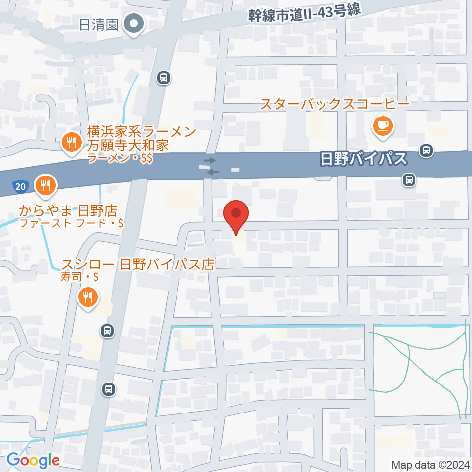 スタジオログ周辺のホテル一覧地図