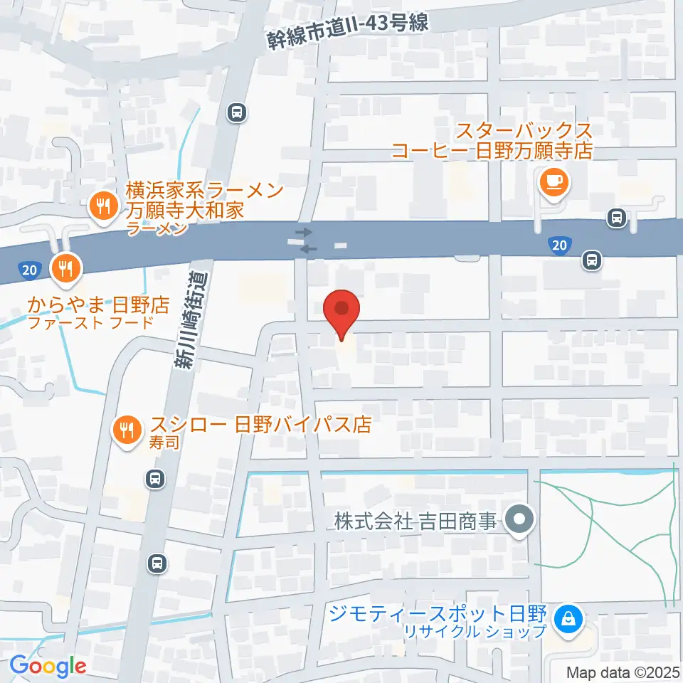 スタジオログ周辺のホテル一覧地図