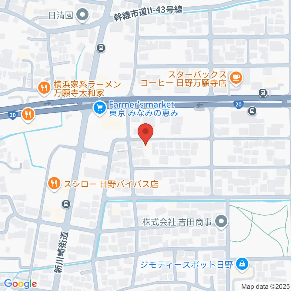 スタジオログ周辺のホテル一覧地図