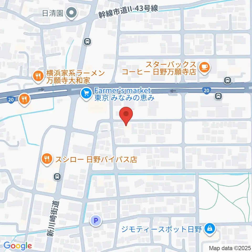 スタジオログ周辺のホテル一覧地図