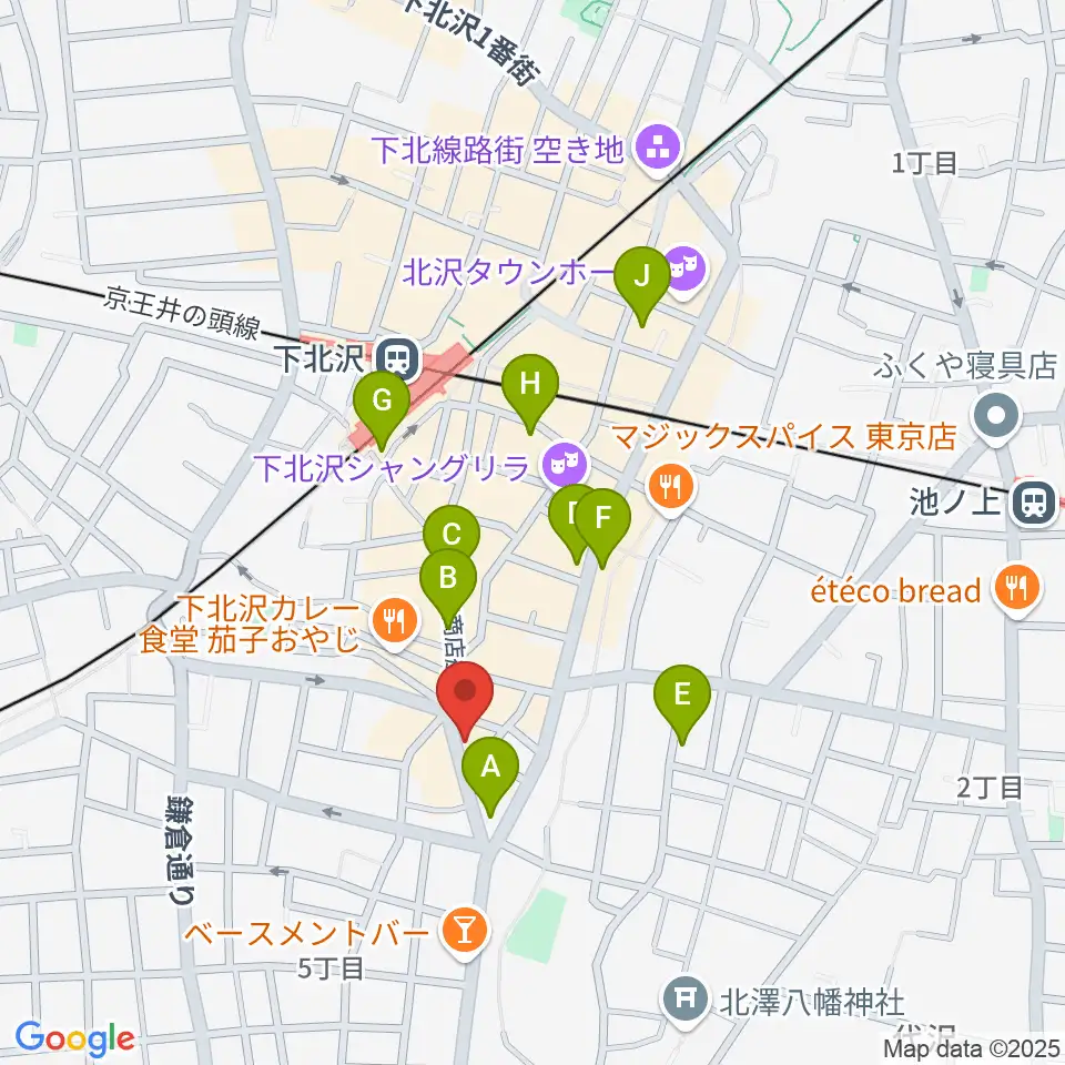 下北沢ロフト周辺のホテル一覧地図