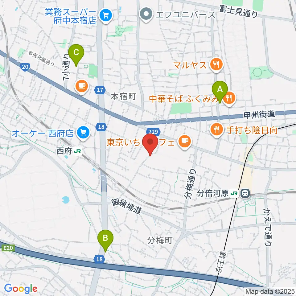 KEI音楽学院周辺のホテル一覧地図