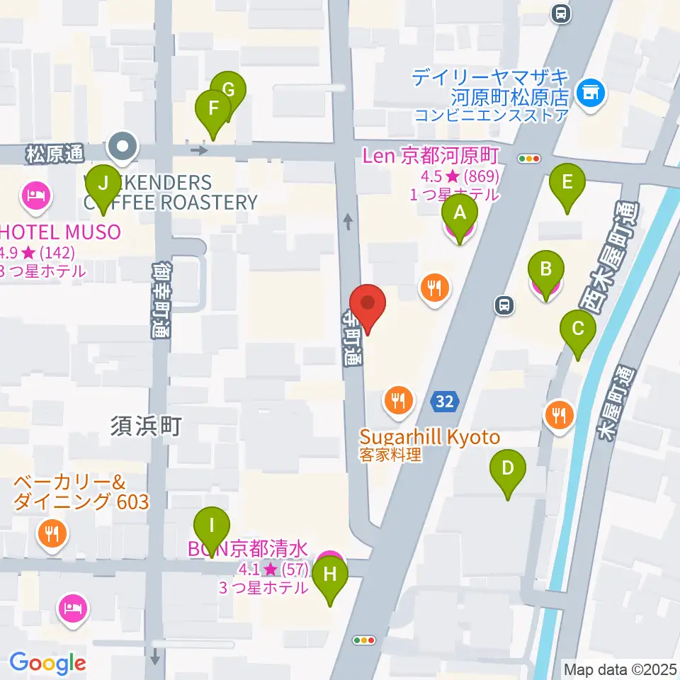 MURATA MUSIC ムラータミュージック周辺のホテル一覧地図