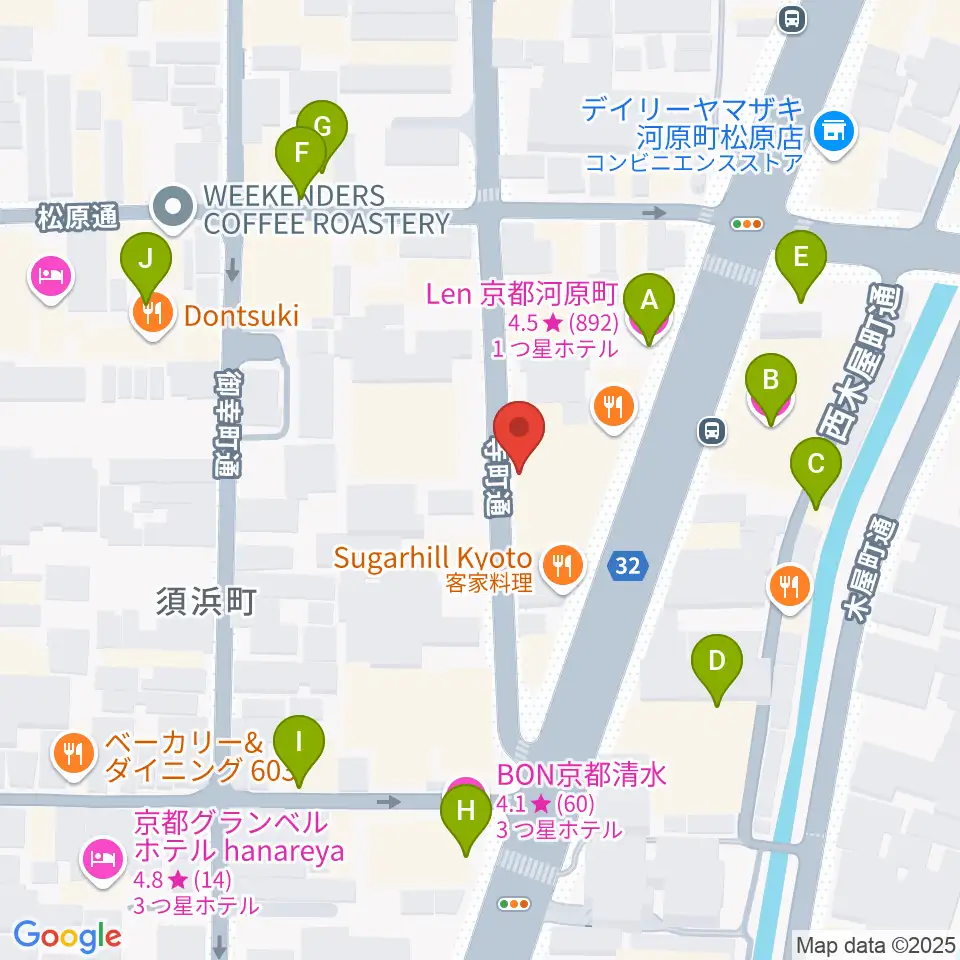 MURATA MUSIC ムラータミュージック周辺のホテル一覧地図