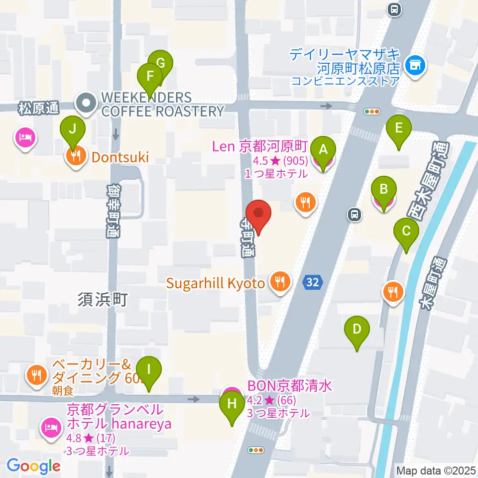 MURATA MUSIC ムラータミュージック周辺のホテル一覧地図