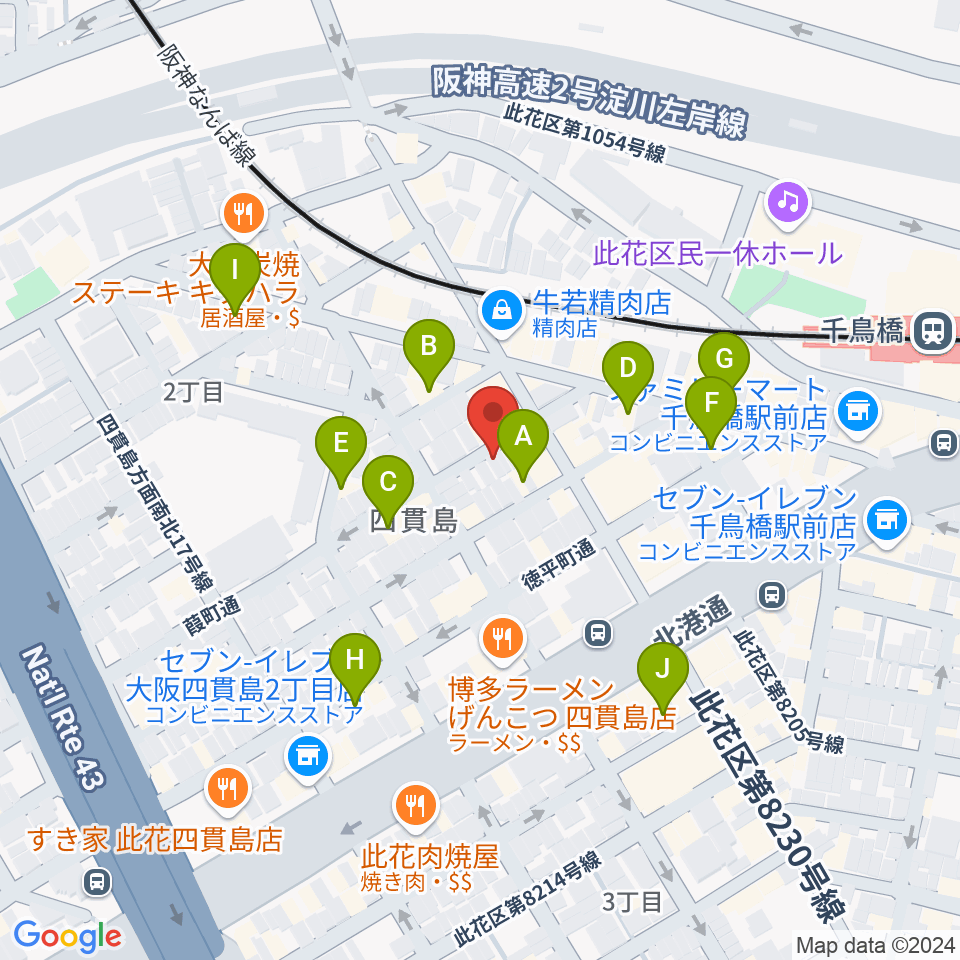 ハイエンドミュージック周辺のホテル一覧地図