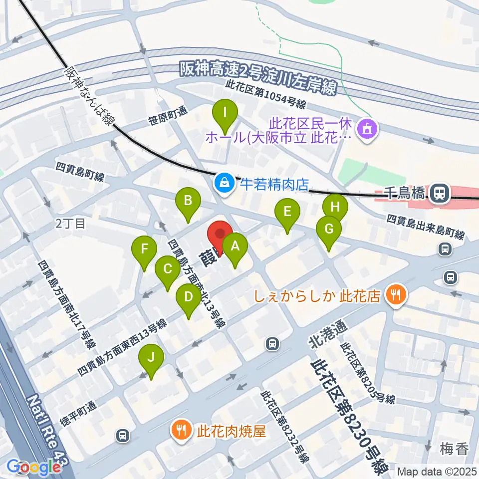 ハイエンドミュージック周辺のホテル一覧地図