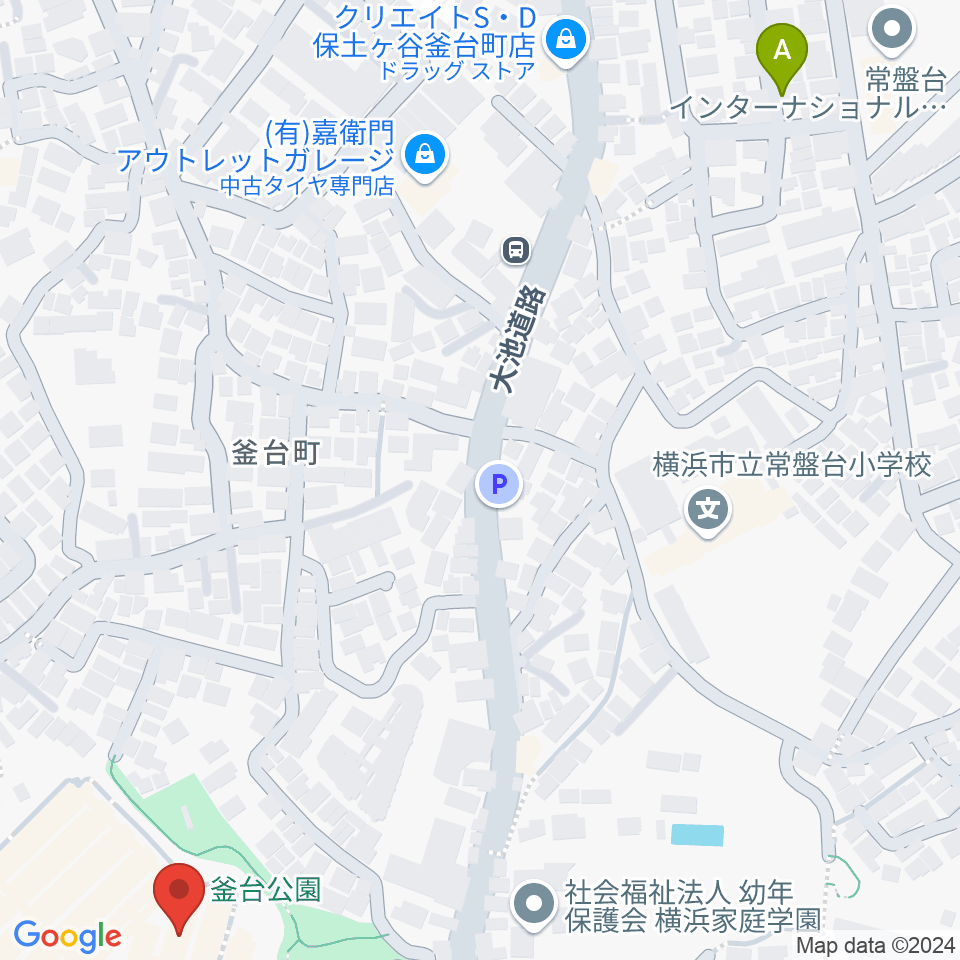 横浜ミュージックアカデミー周辺のホテル一覧地図