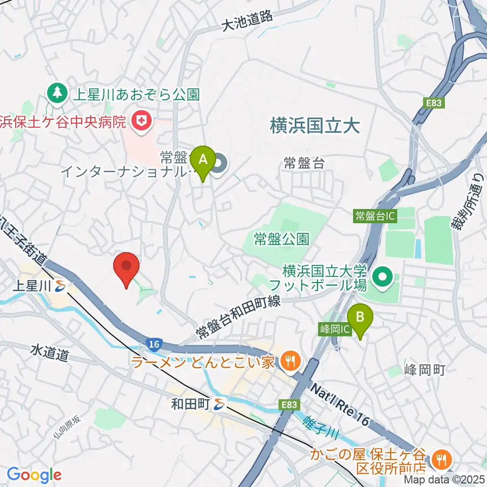 横浜ミュージックアカデミー周辺のホテル一覧地図