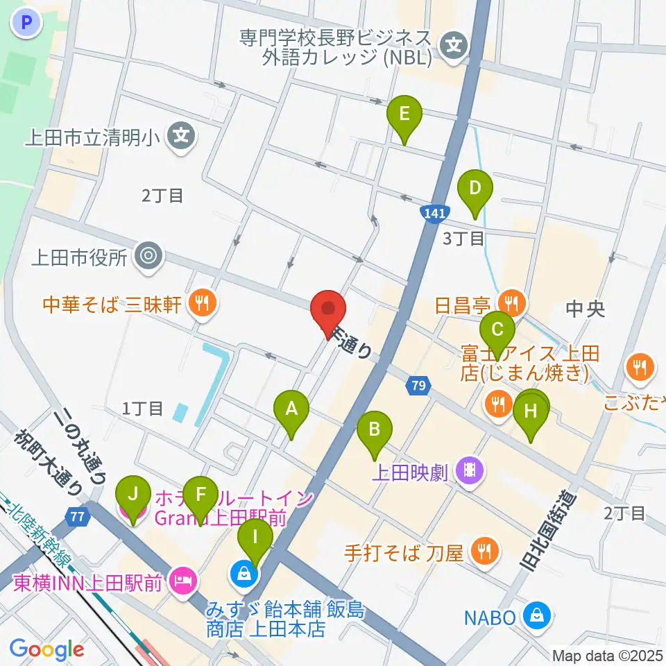 MY楽器周辺のホテル一覧地図