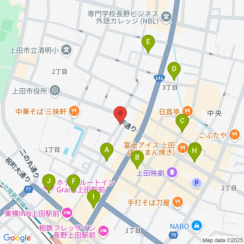 MY楽器周辺のホテル一覧地図