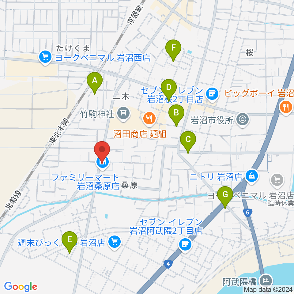 シトラスハウス周辺のホテル一覧地図