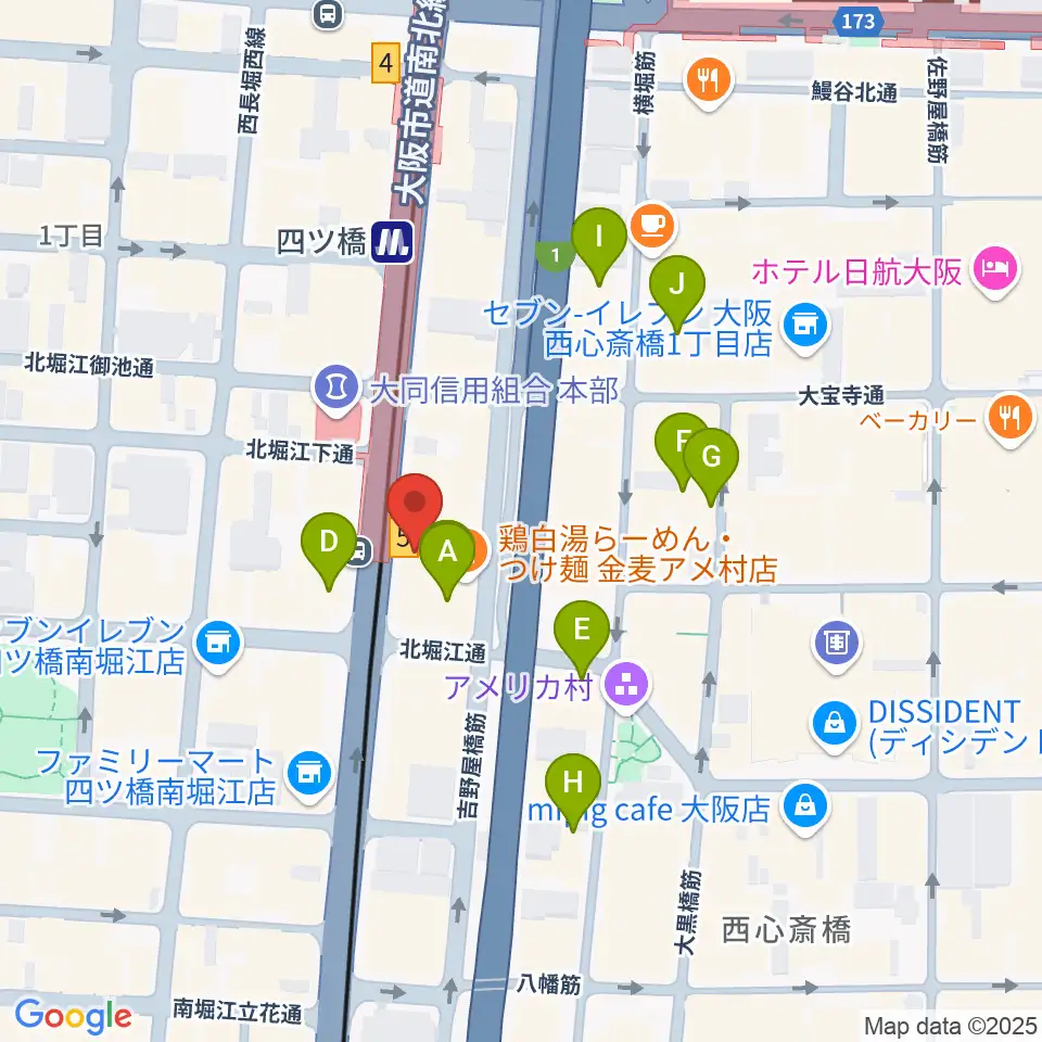 Vocal Space B周辺のホテル一覧地図