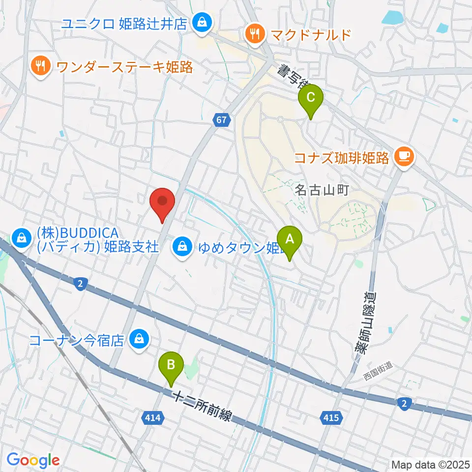 ピア音楽院周辺のホテル一覧地図