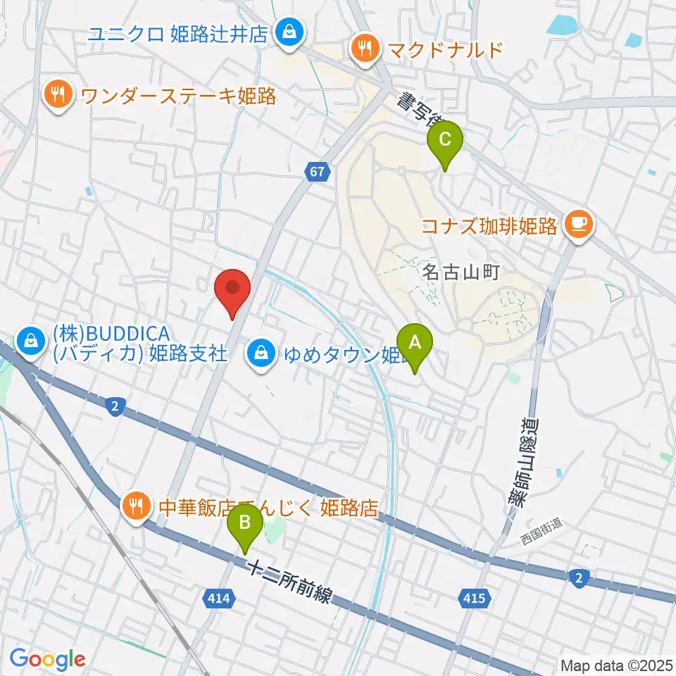 ピア音楽院周辺のホテル一覧地図