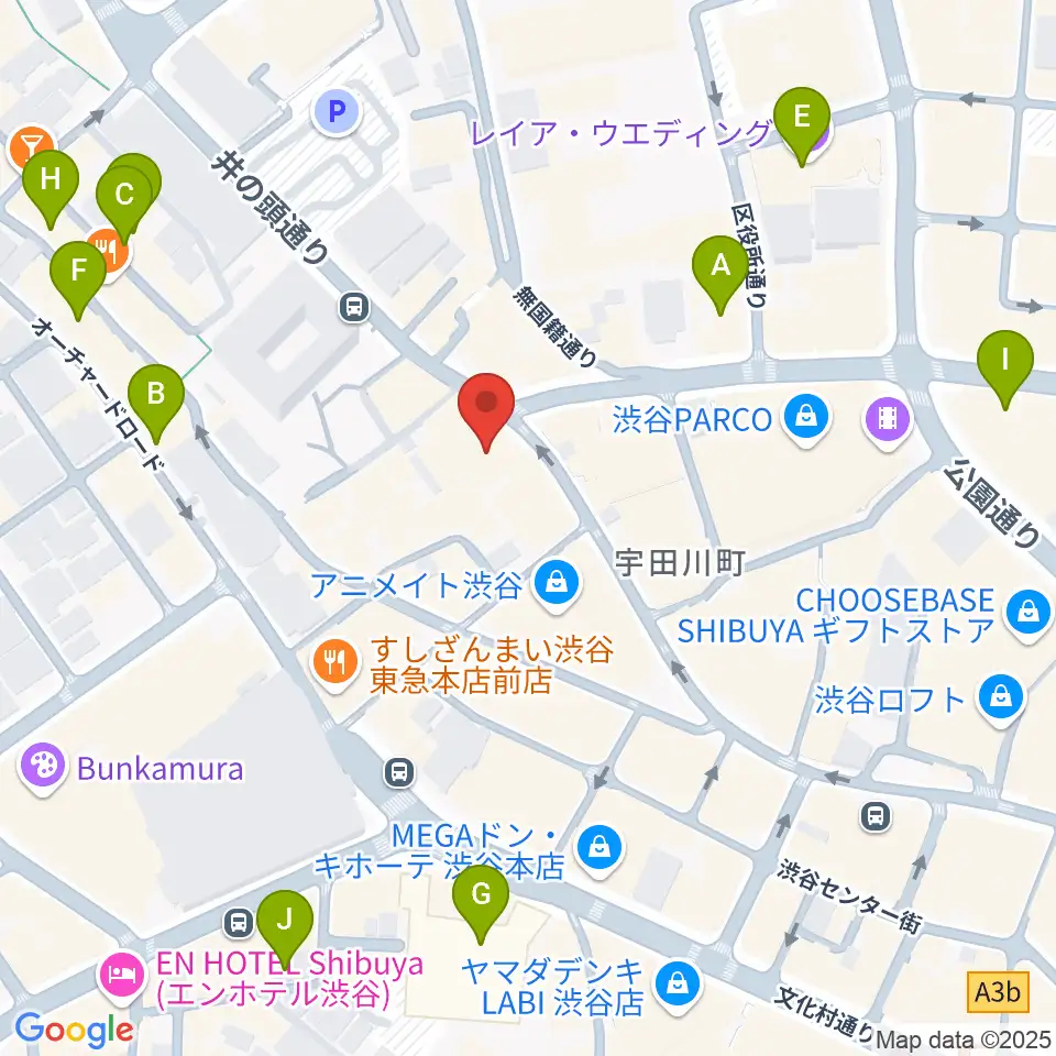 サウンドスクランブル周辺のホテル一覧地図