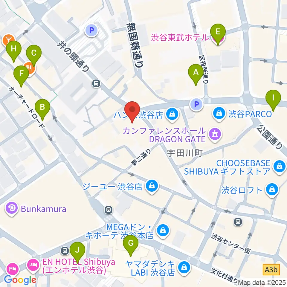 サウンドスクランブル周辺のホテル一覧地図