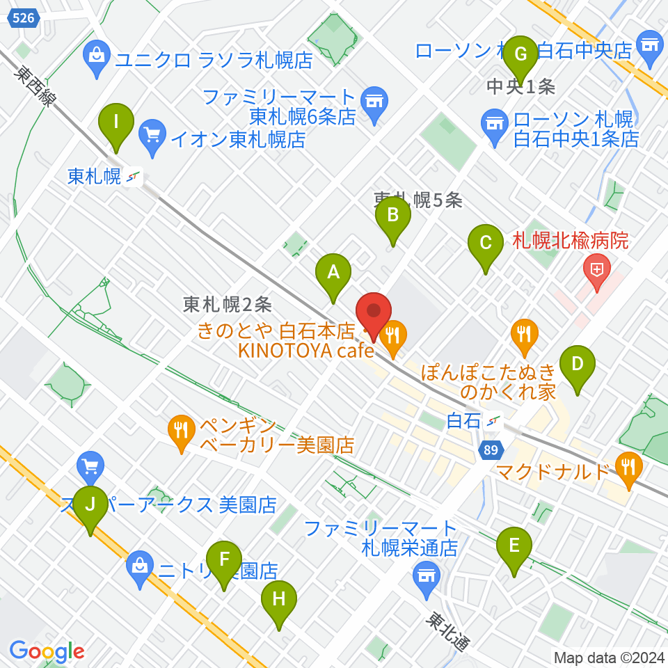 middle C周辺のホテル一覧地図