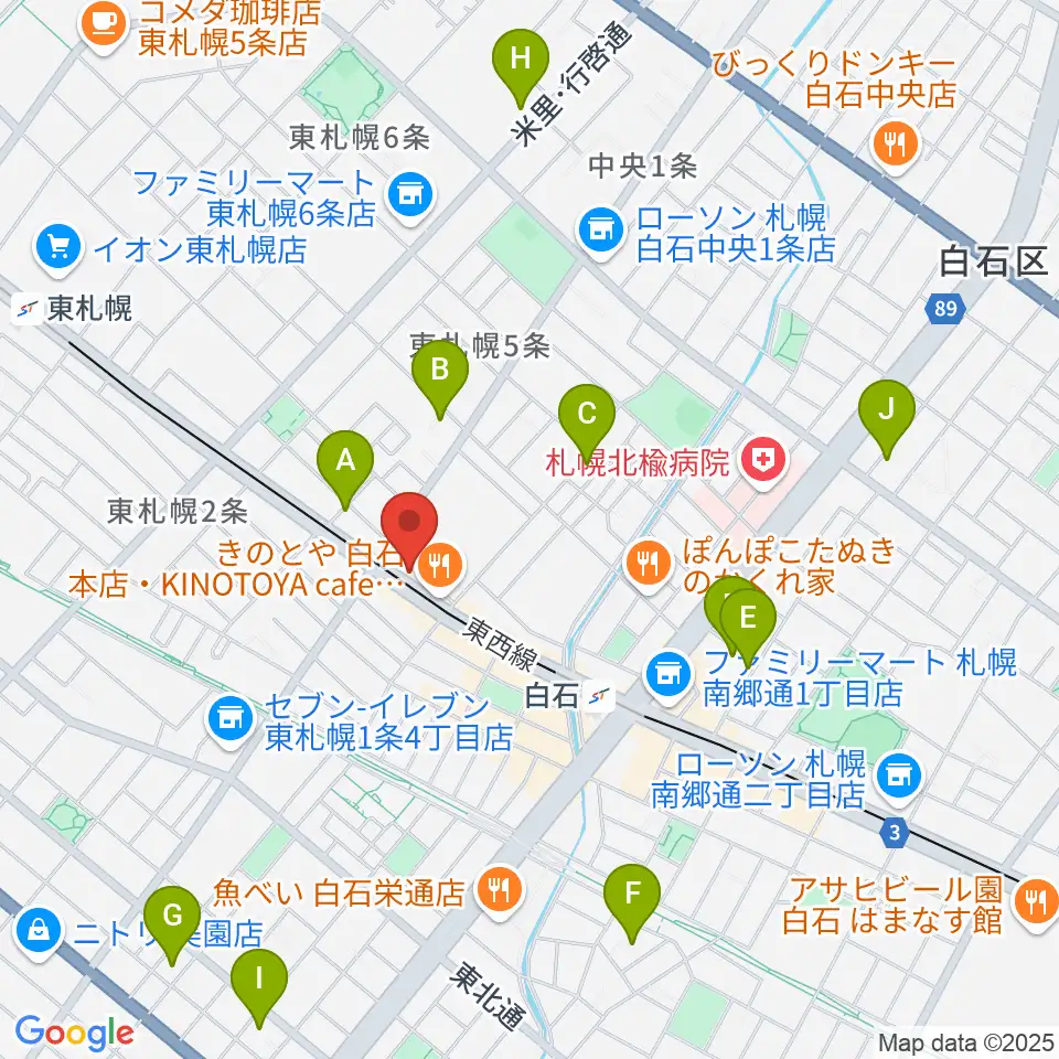 middle C周辺のホテル一覧地図