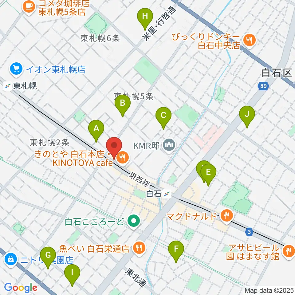 middle C周辺のホテル一覧地図