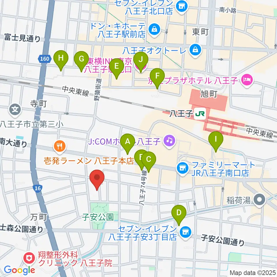 Ai Music Academy周辺のホテル一覧地図