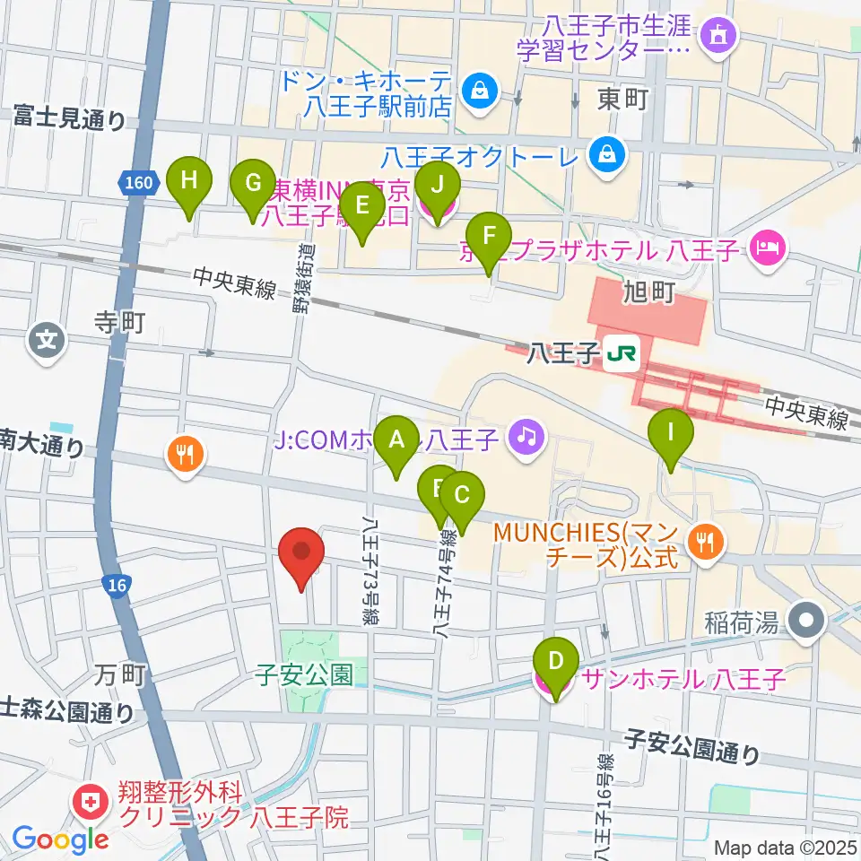Ai Music Academy周辺のホテル一覧地図