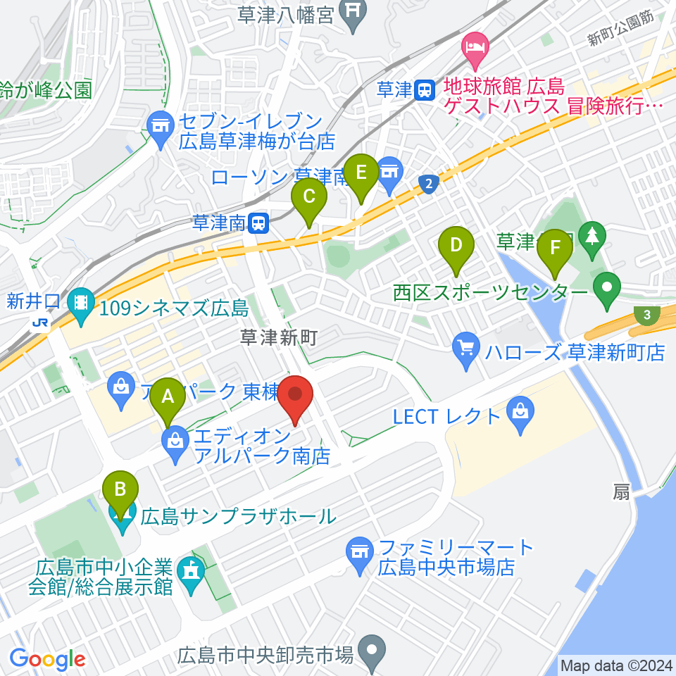 MUSIC STUDIO HIVE周辺のホテル一覧地図