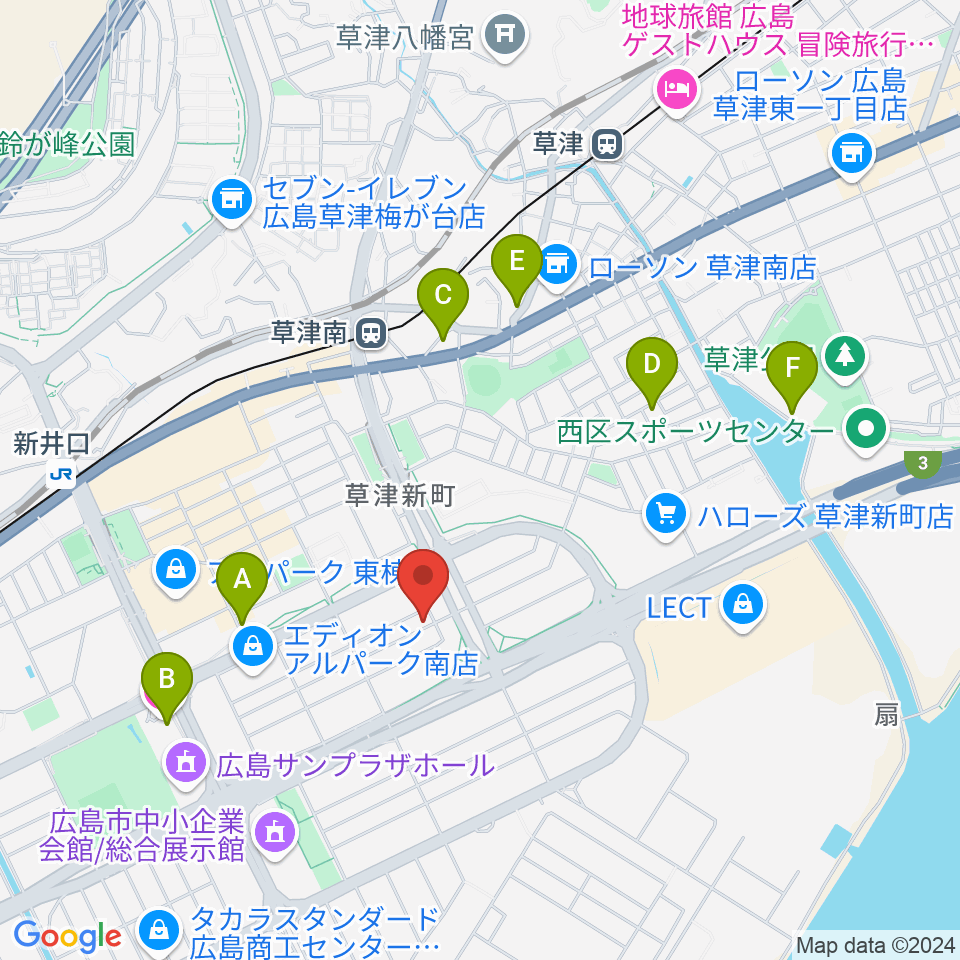 MUSIC STUDIO HIVE周辺のホテル一覧地図