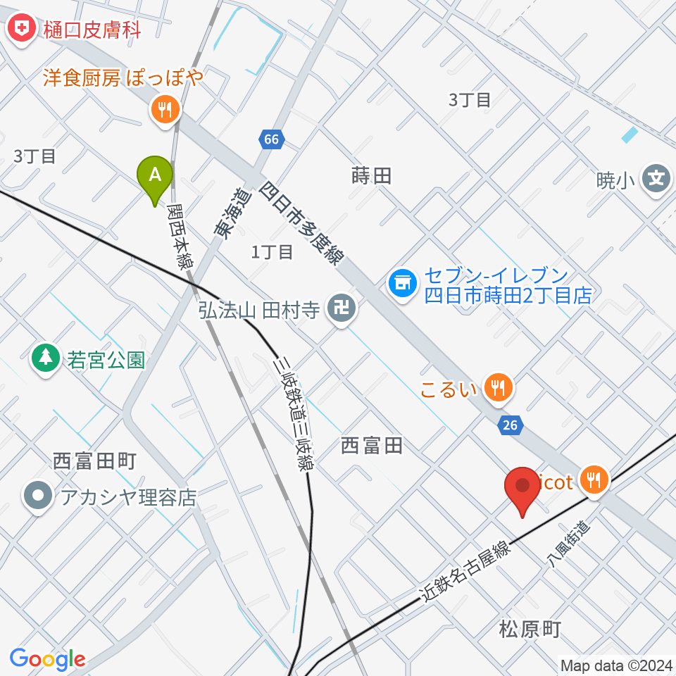 ホーリーハウス周辺のホテル一覧地図