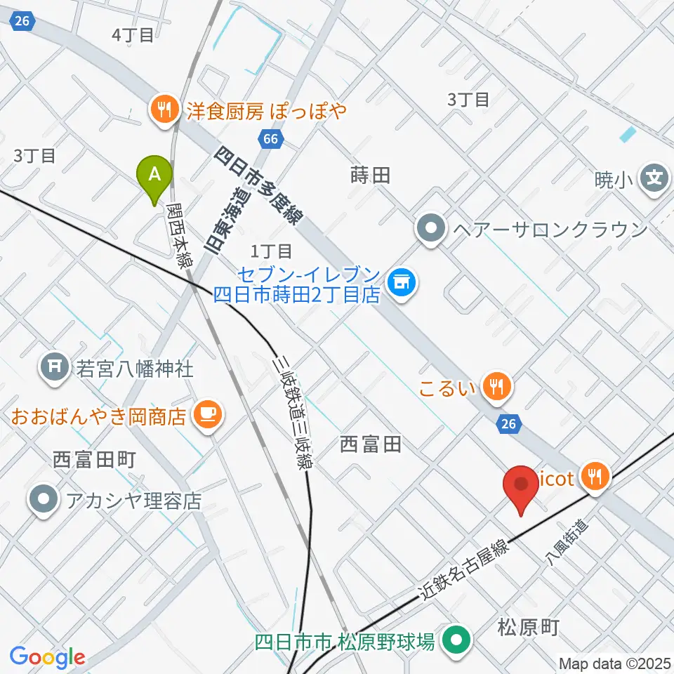 ホーリーハウス周辺のホテル一覧地図