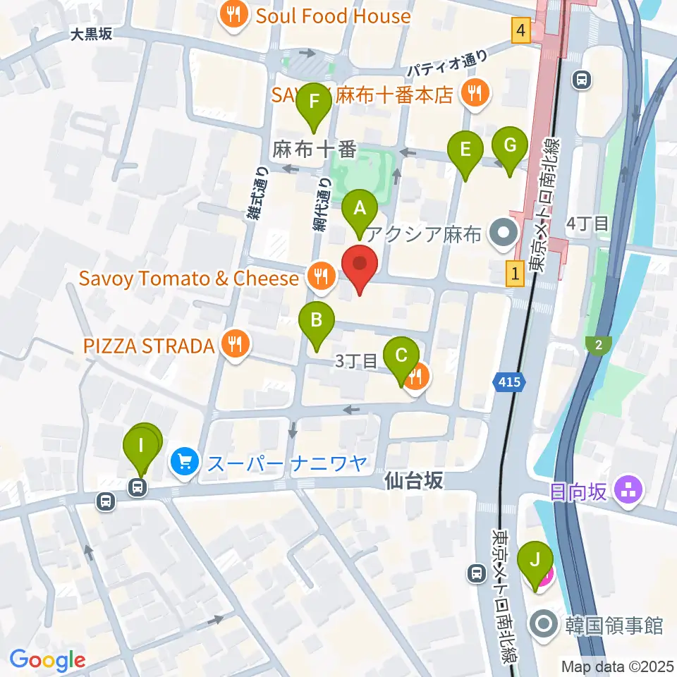 音楽塾ヴォイス東京校周辺のホテル一覧地図