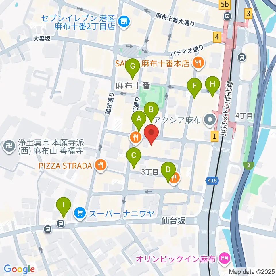 音楽塾ヴォイス東京校周辺のホテル一覧地図