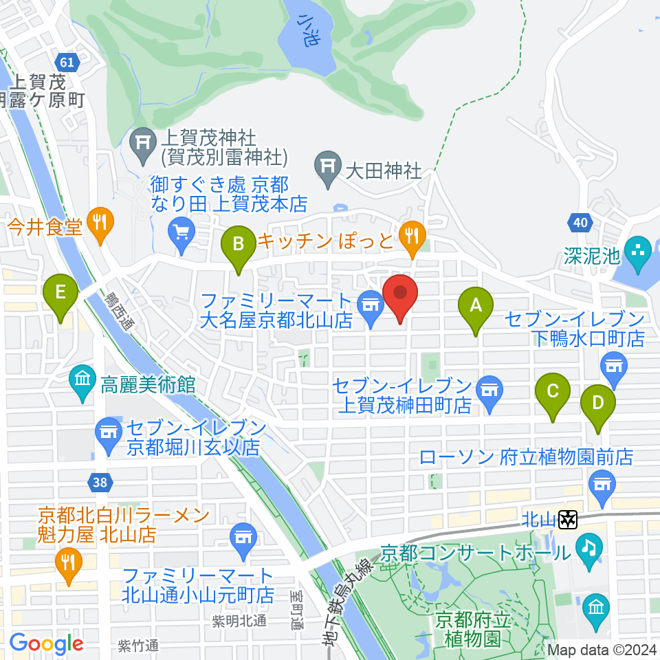 ビーセブン周辺のホテル一覧地図