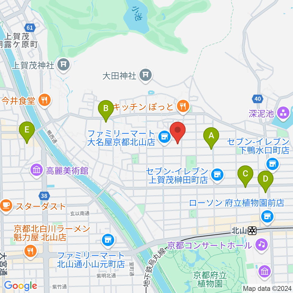 ビーセブン周辺のホテル一覧地図