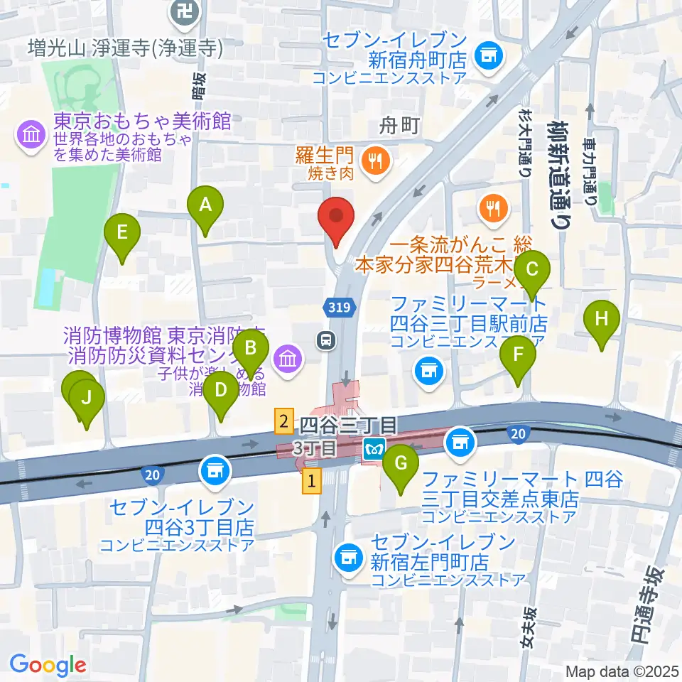 四谷ウナ・カンツォーネ周辺のホテル一覧地図