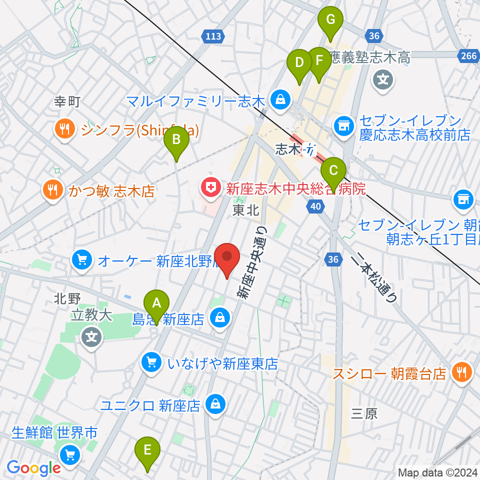 HOLE MUSIC AND PUB周辺のホテル一覧地図