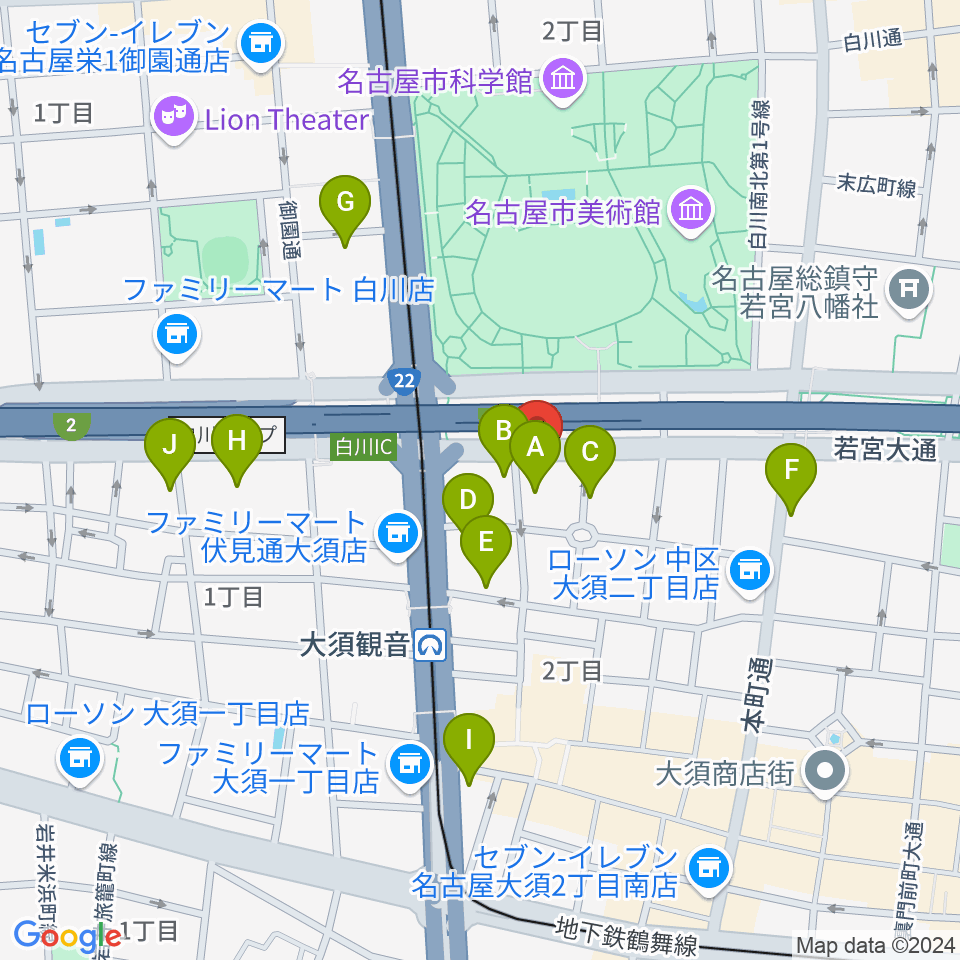 Studio STAIRWAY周辺のホテル一覧地図