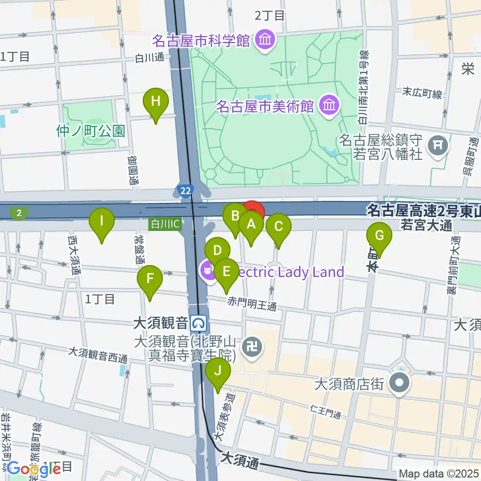 Studio STAIRWAY周辺のホテル一覧地図