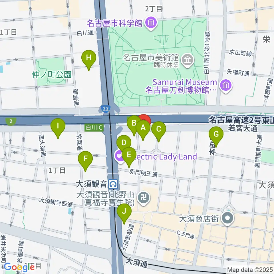 Studio STAIRWAY周辺のホテル一覧地図