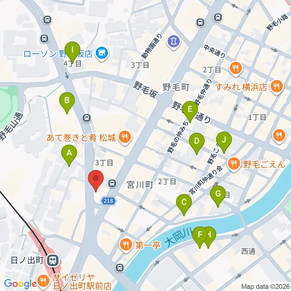 横浜the Club Sensation 周辺のホテル一覧マップ