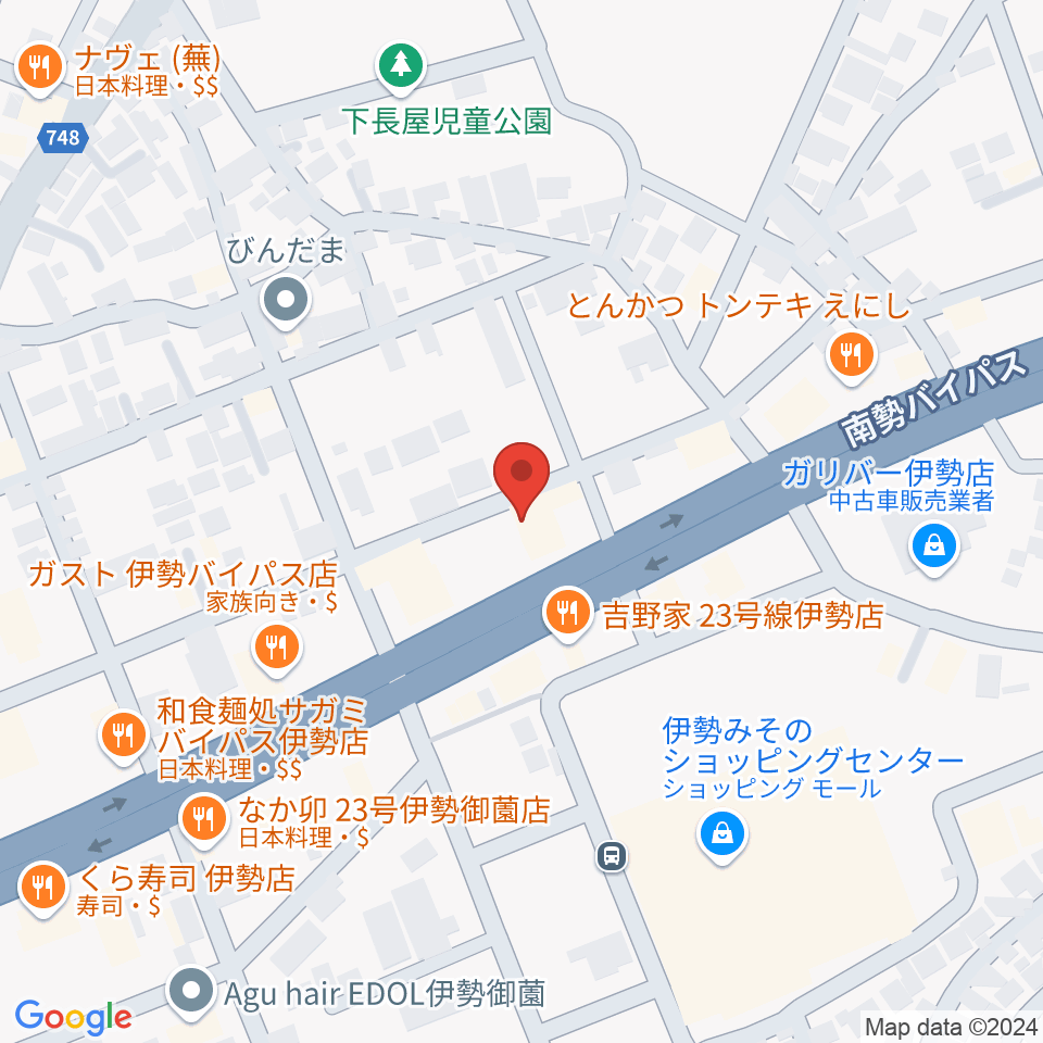 村井楽器伊勢店周辺のホテル一覧地図