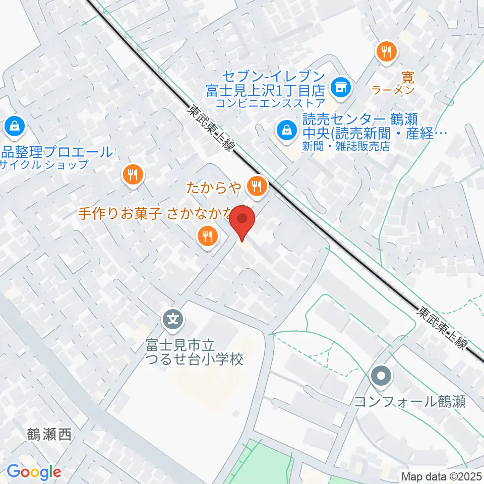 埼玉音楽院周辺のホテル一覧地図