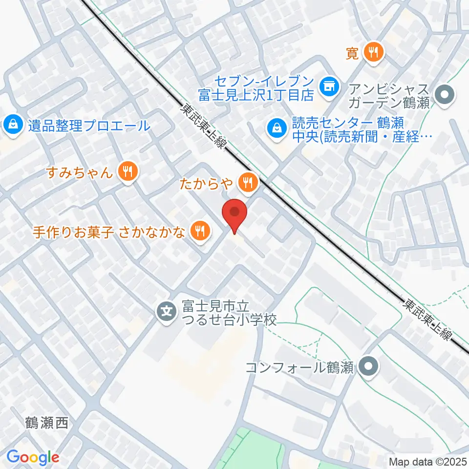 埼玉音楽院周辺のホテル一覧地図