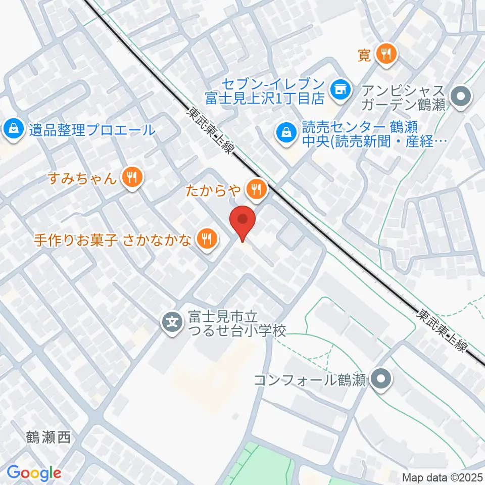 埼玉音楽院周辺のホテル一覧地図